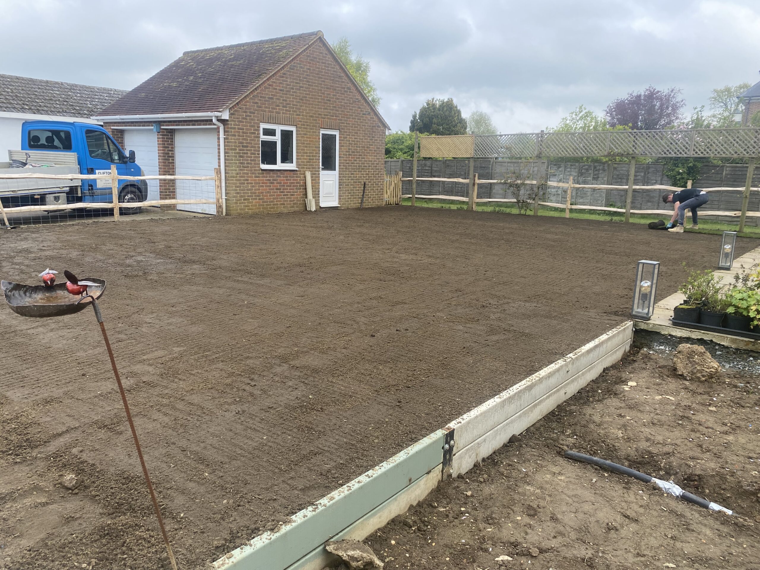 Ground preparation for professional turfing