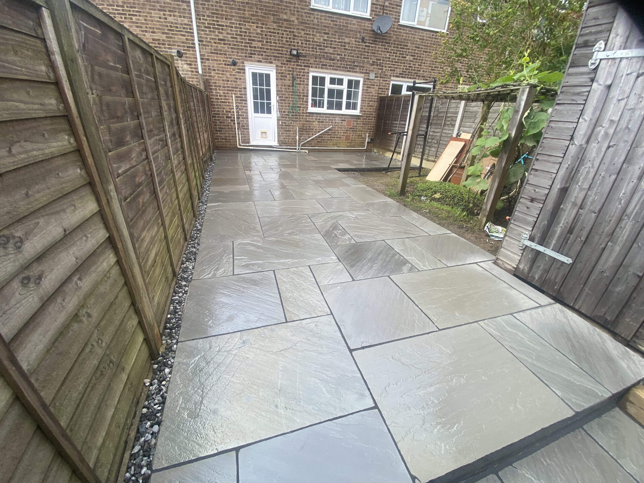 Indian sandstone patio and garden path in Maidstone