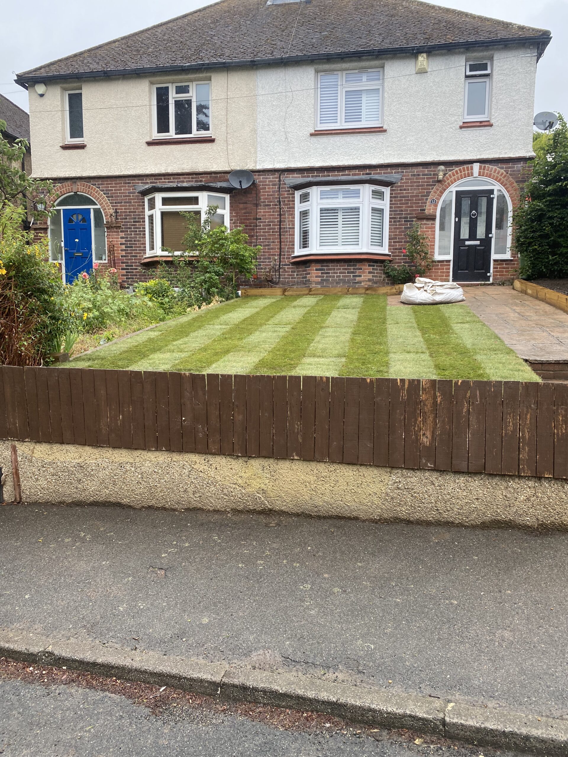 New Front Lawn Installed in Maidstone | Professional Lawn Installation