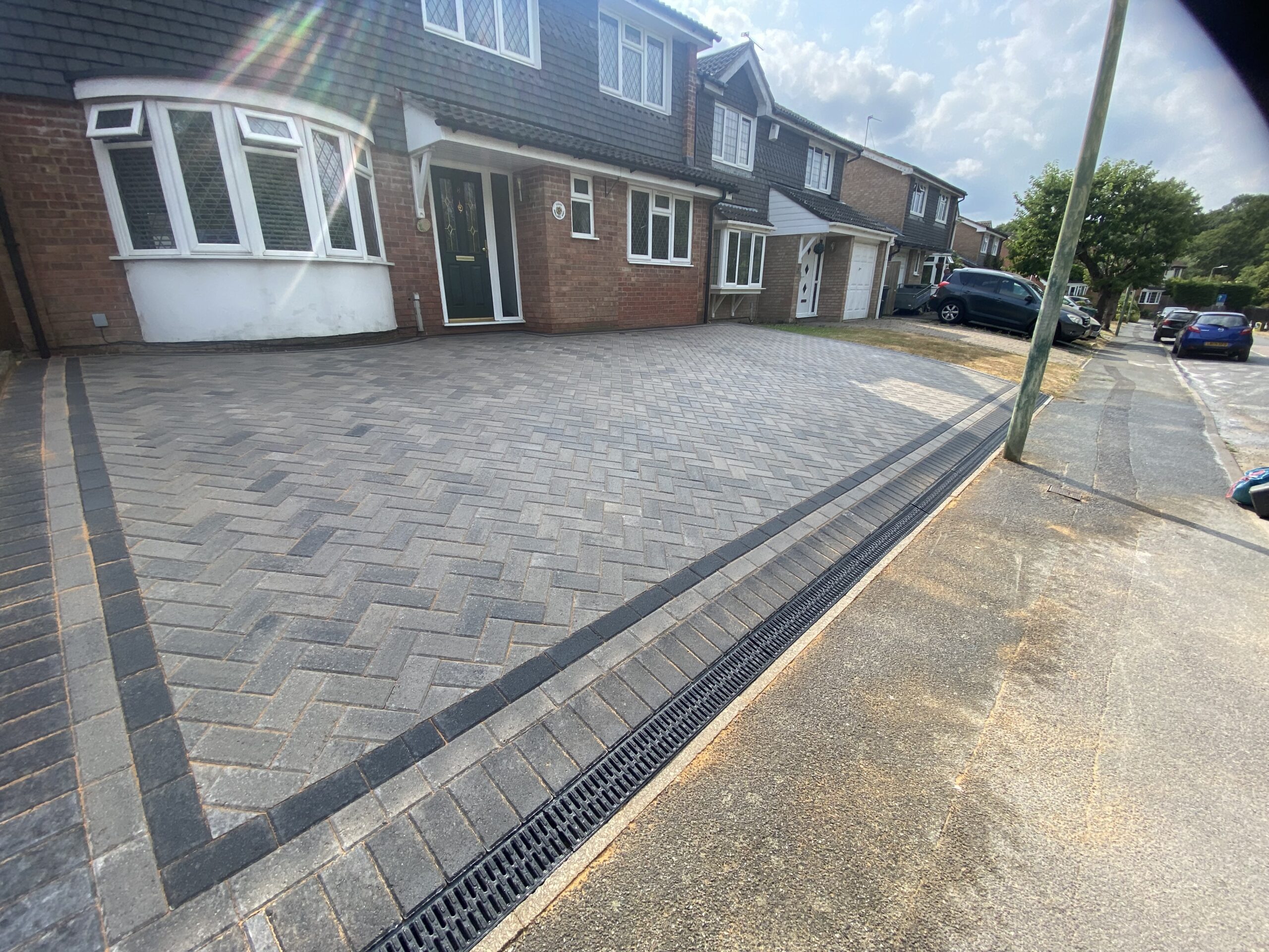 Block paved driveway with drainage installed in Maidstone